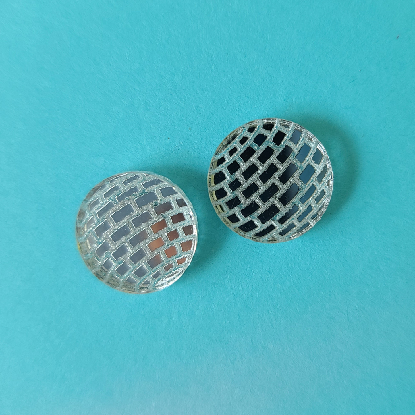 Disco Ball Stud Earrings