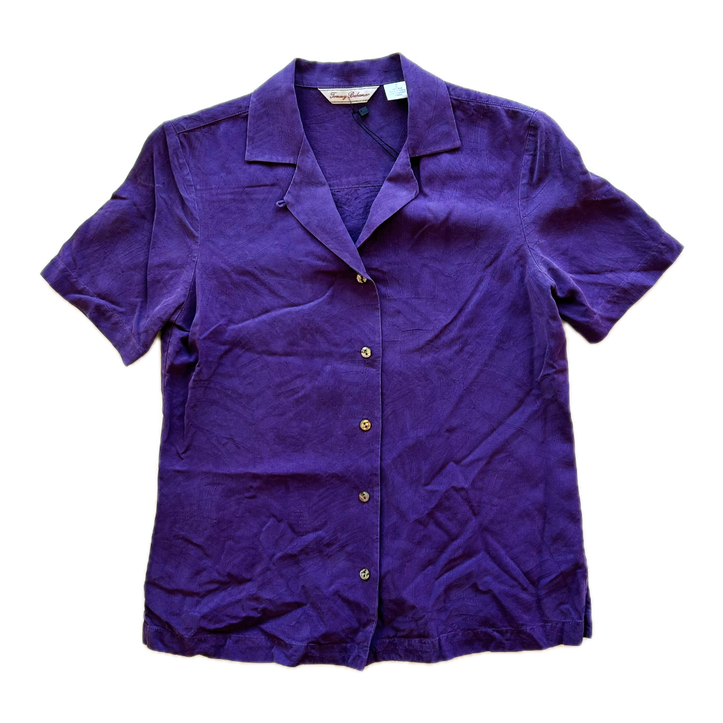 Purple Silk Tommy Bahama Blouse