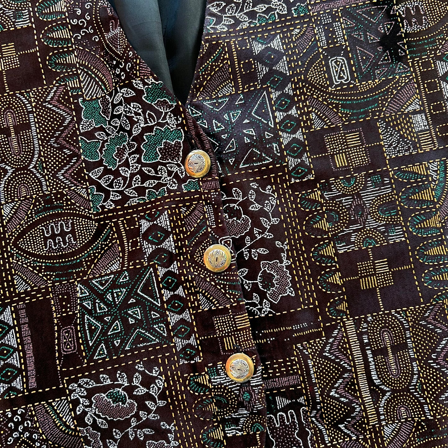Velvet Texture Paint Vest