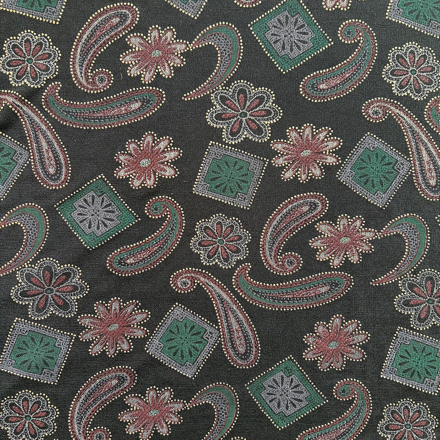 90s Stretch Paisley Top