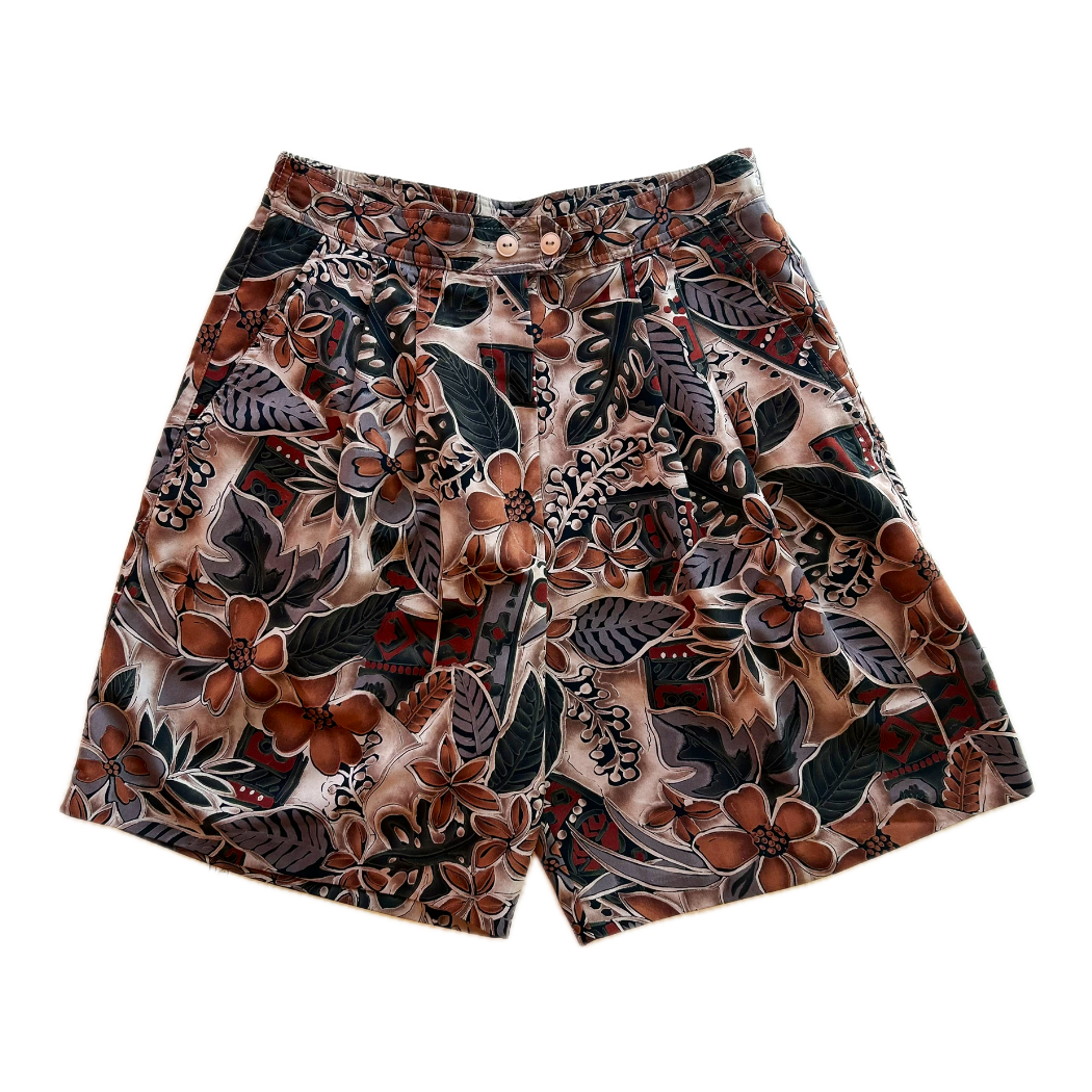 Earth Tone Foilage Shorts