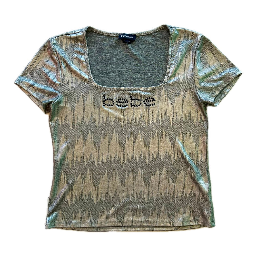 Bebe Rhinestone Tee