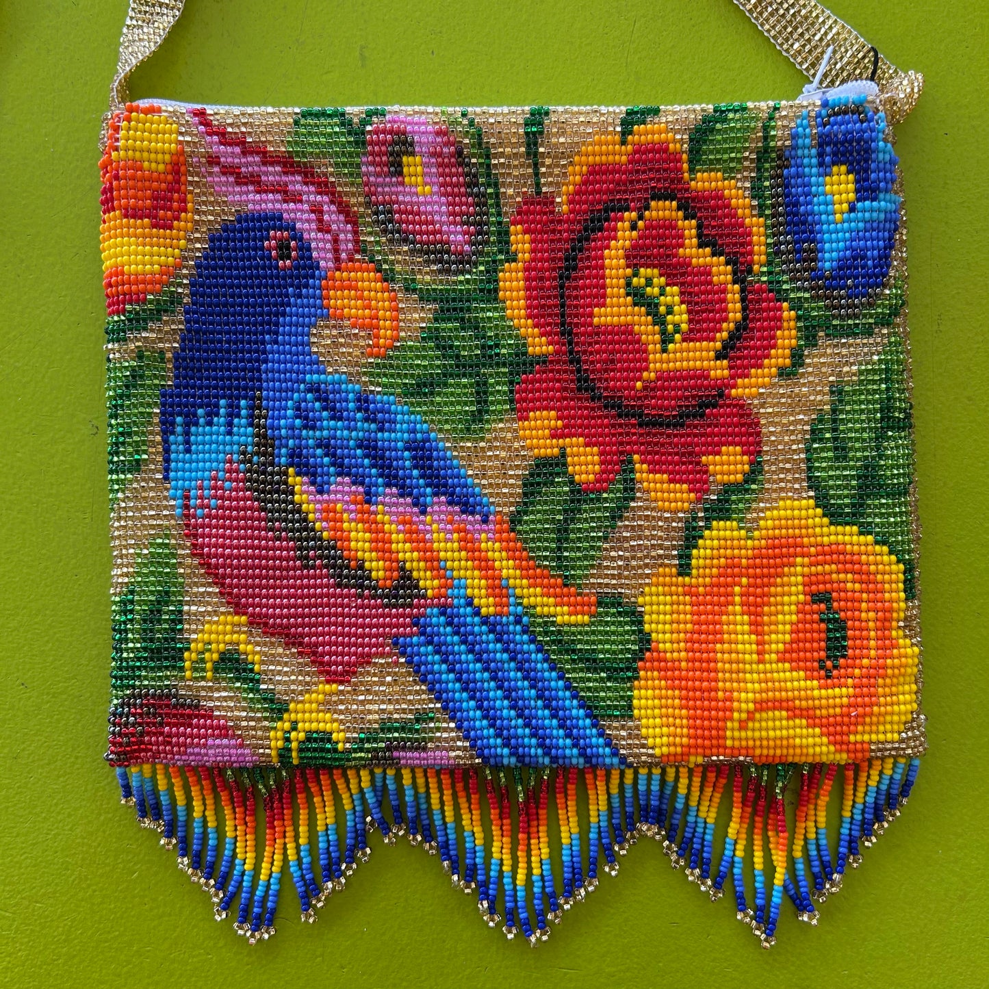 Beaded Bird Bag