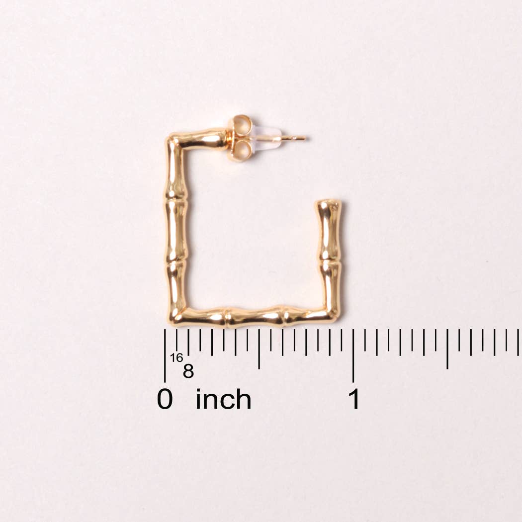 Bamboo Post Earring