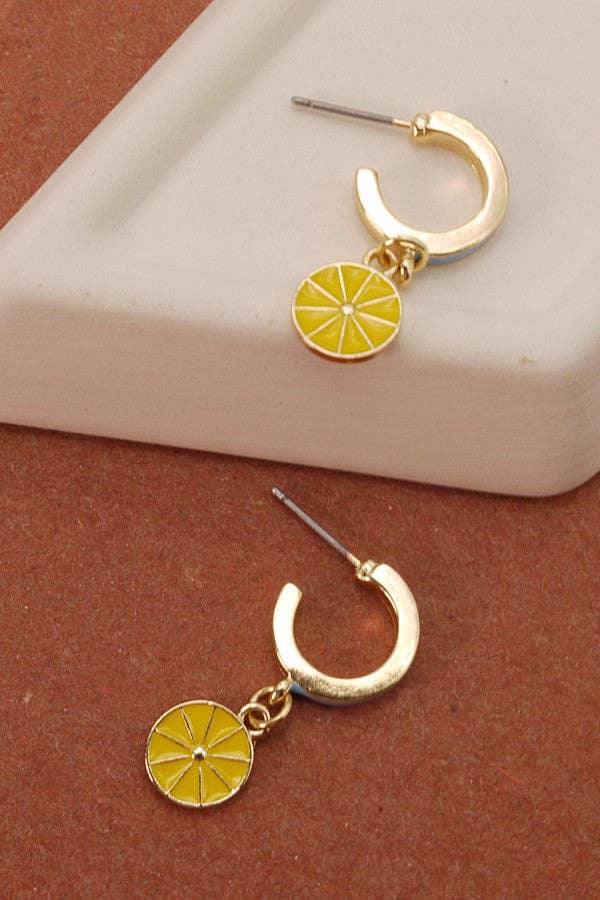 Charm Mini Hoop Earring