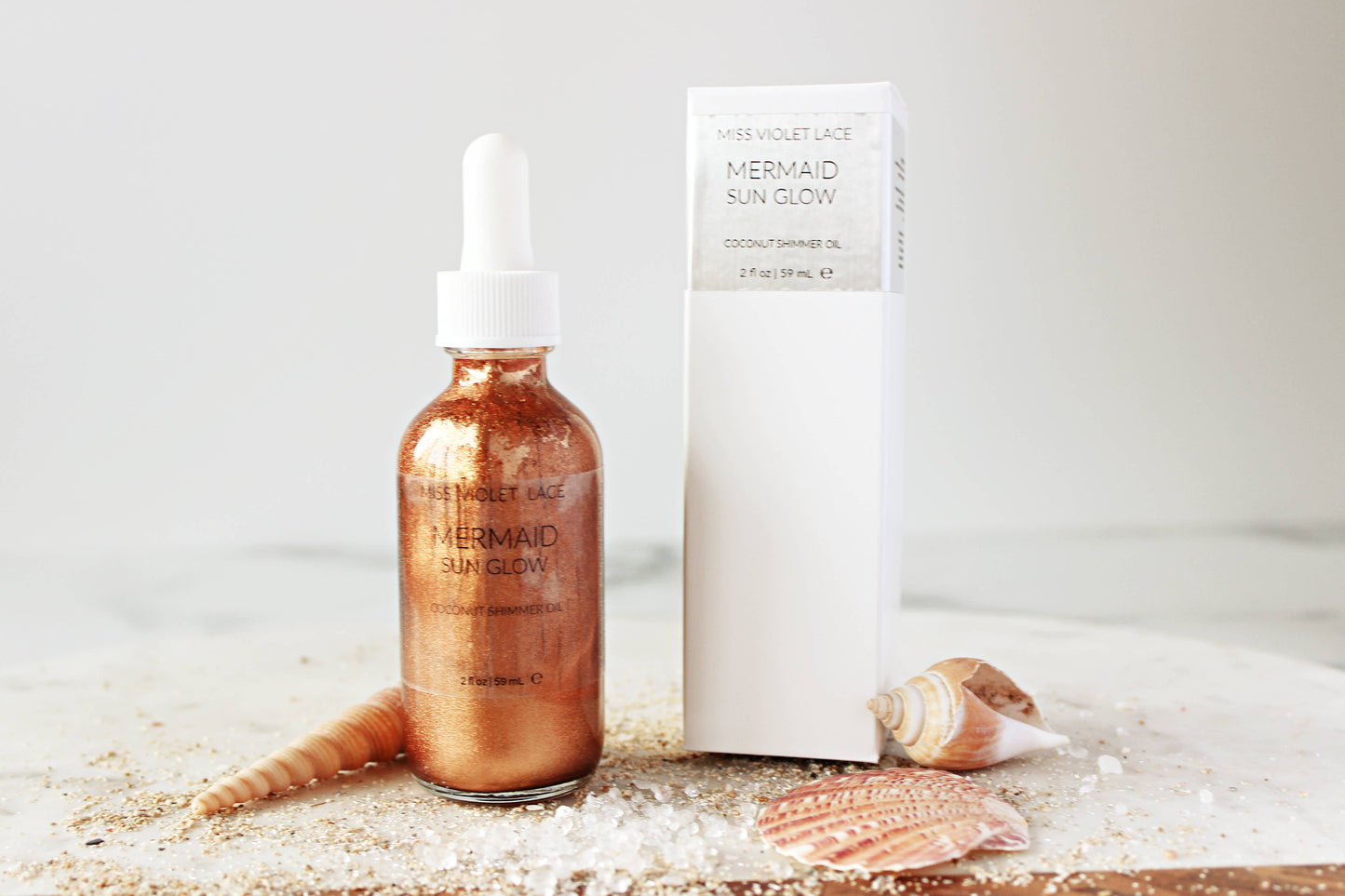 Mermaid Sun Glow Coconut Shimmer Body Oil