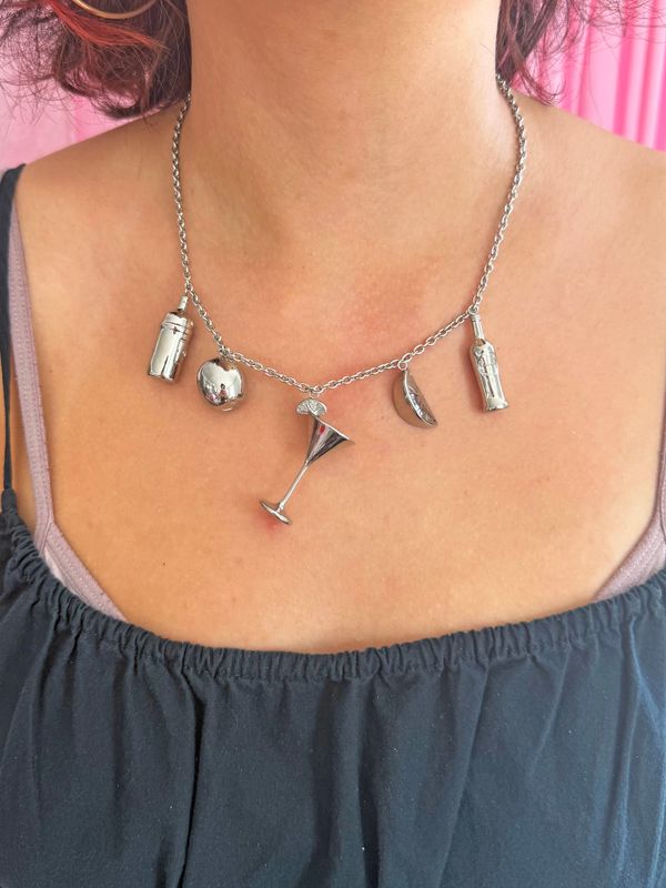 Martini Charm Necklace