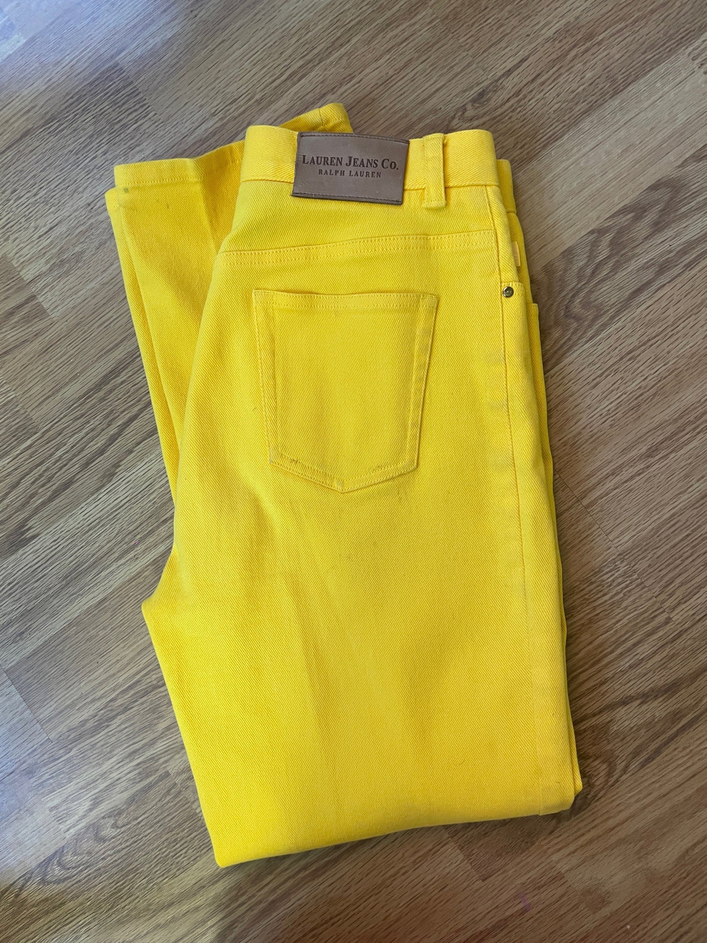 Polo Ralph Lauren Mustard Yellow Mom Jeans