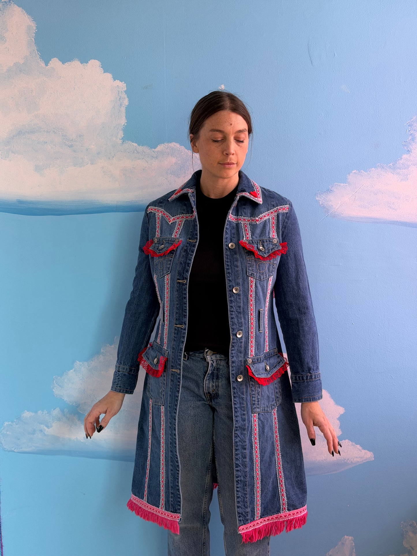 Madonna Inn Denim Duster Jacket
