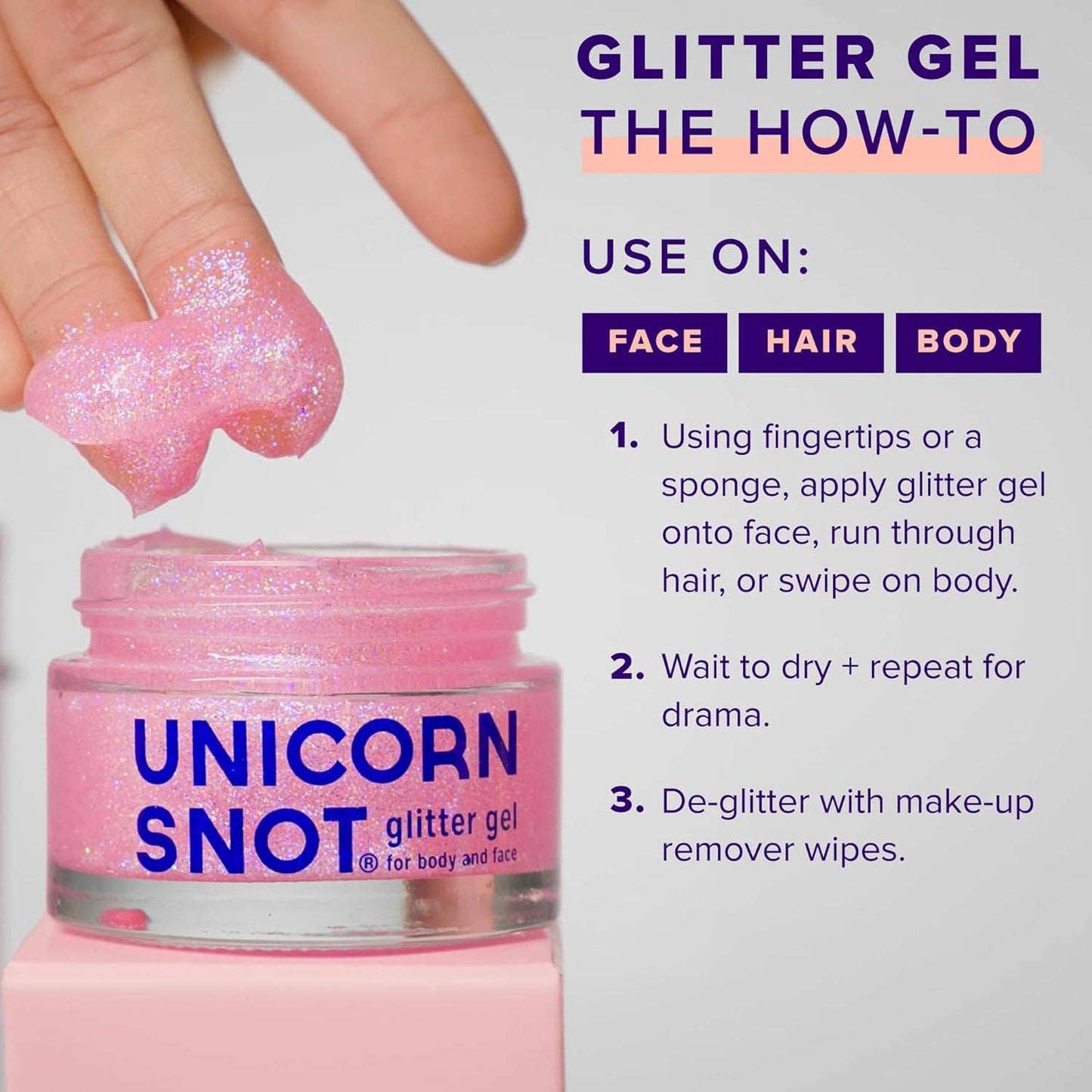 Original Glitter Gel -  Flamingo (Pink)