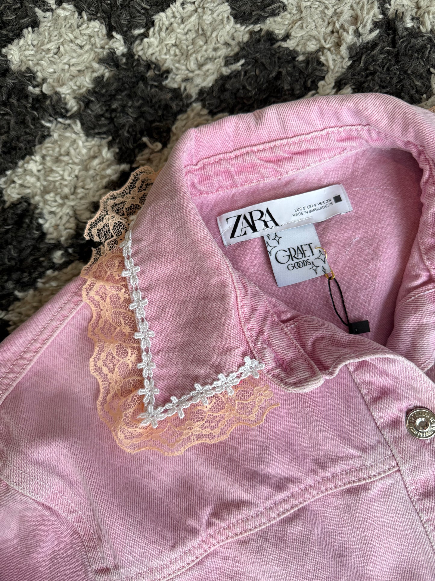 Cotton Candy Niagara Jacket w/ Pillow Case Back Panel