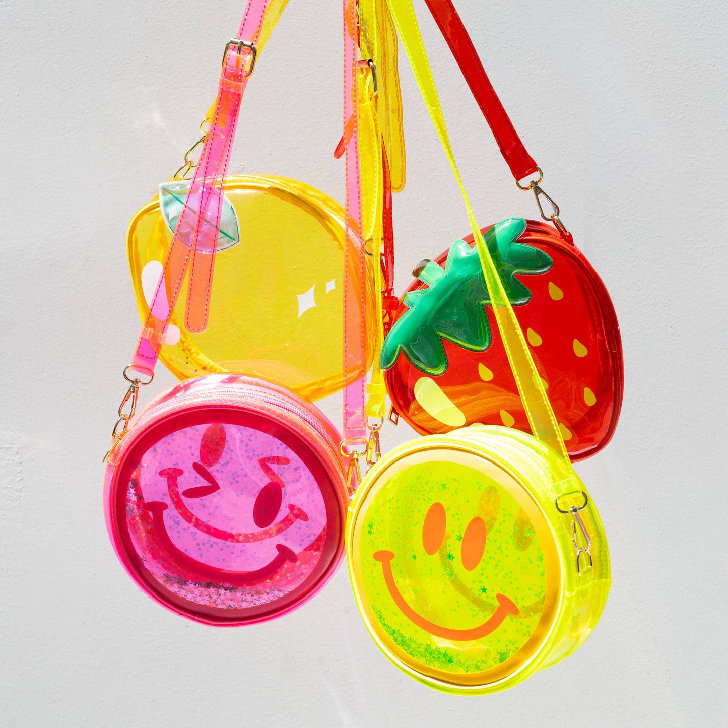 Yellow Smiley Jelly Bag