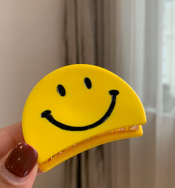 Smiley Face Claw Clip