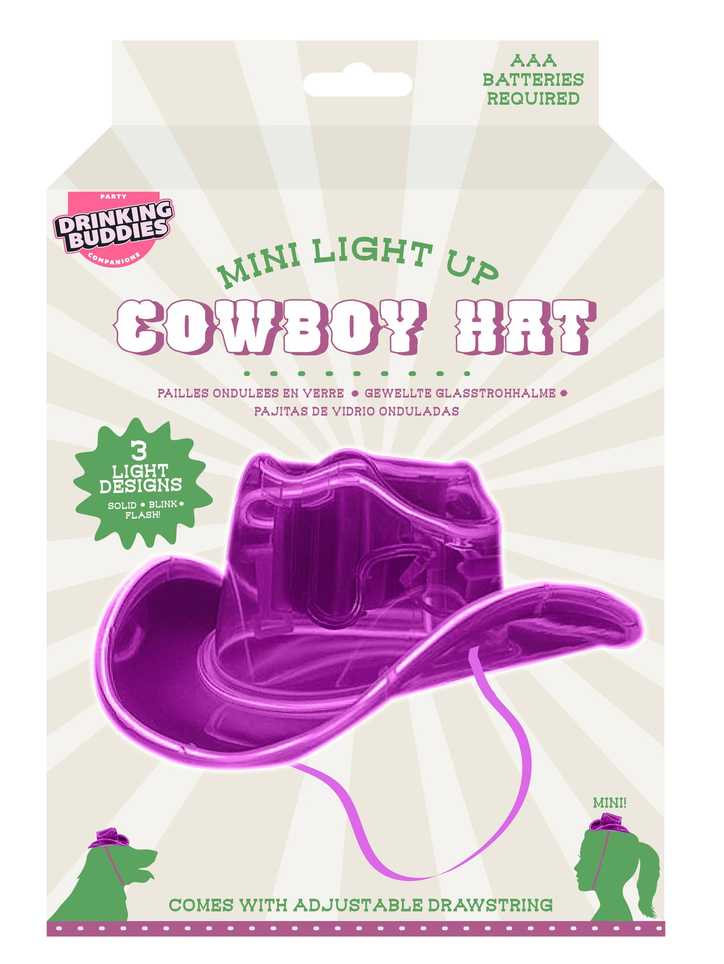 Mini Light Up Cowboy Hat