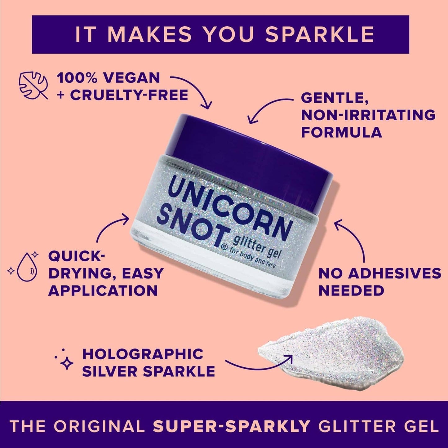 Original Glitter Gel - Disco (Silver)