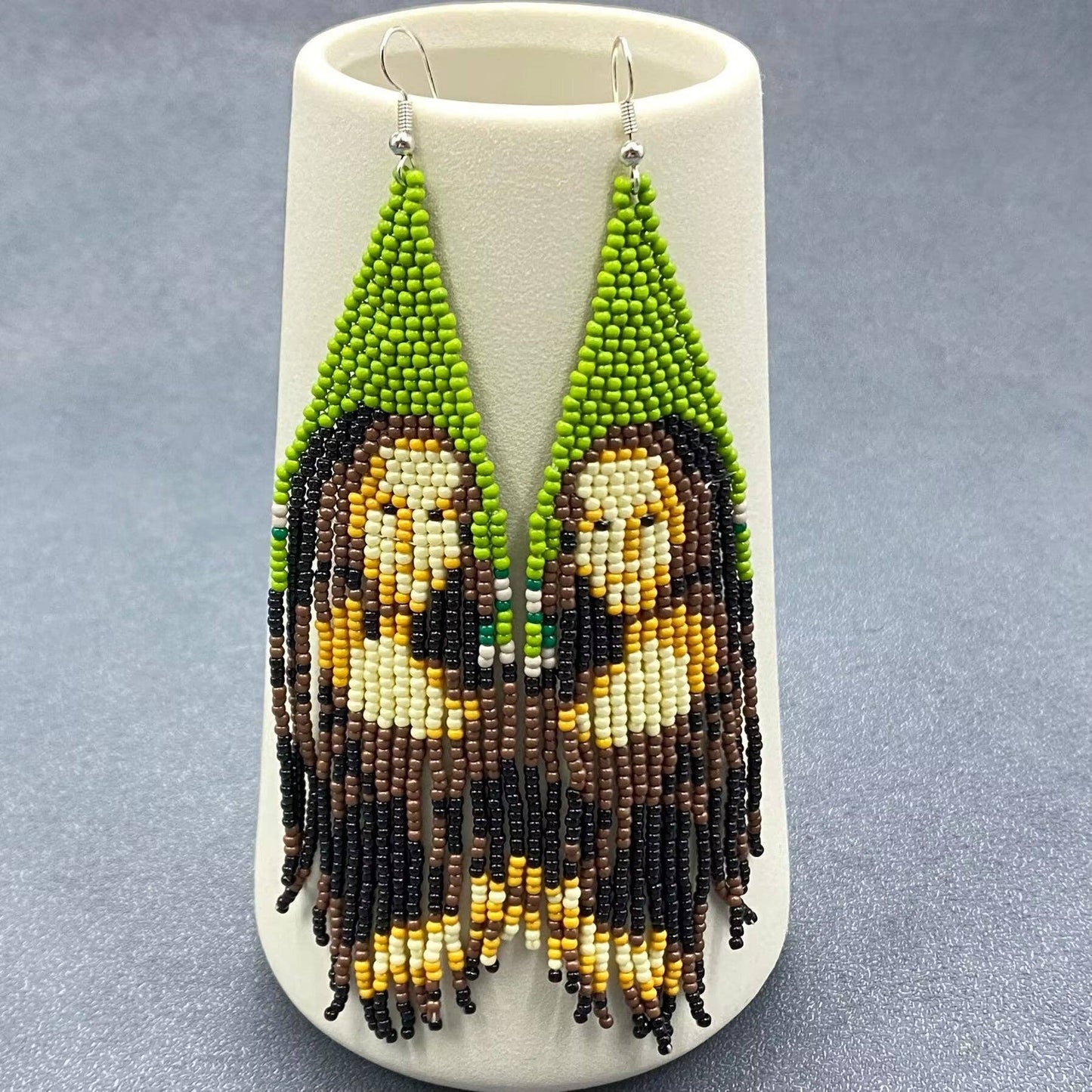 Mona Lisa beaded earrings