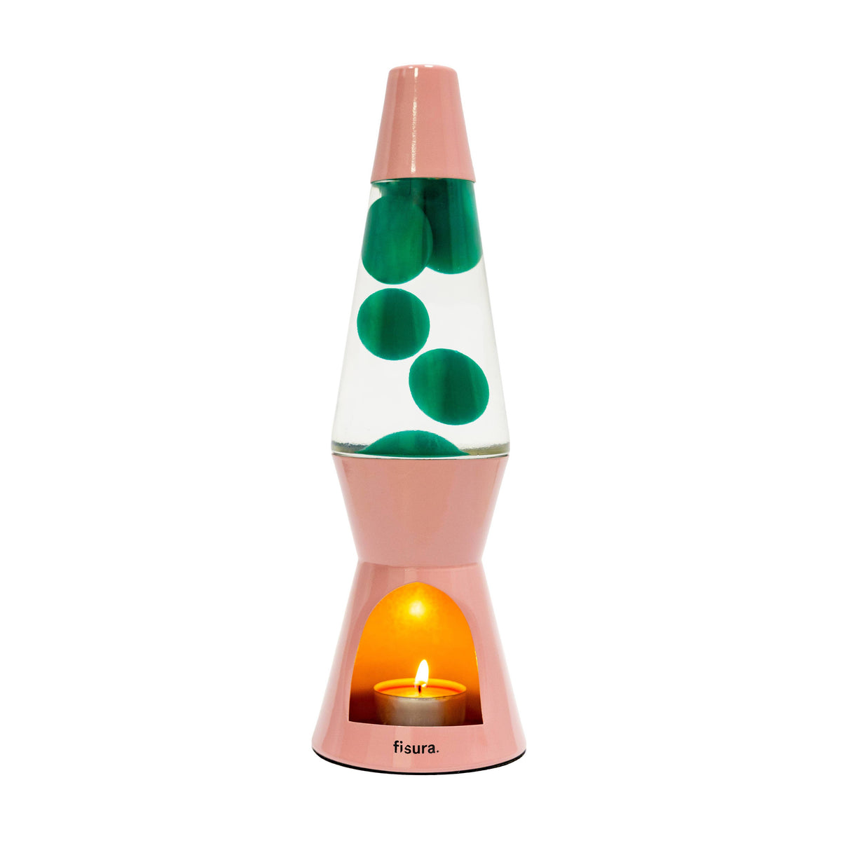 Tea Light Lava Lamp - Pink & Green