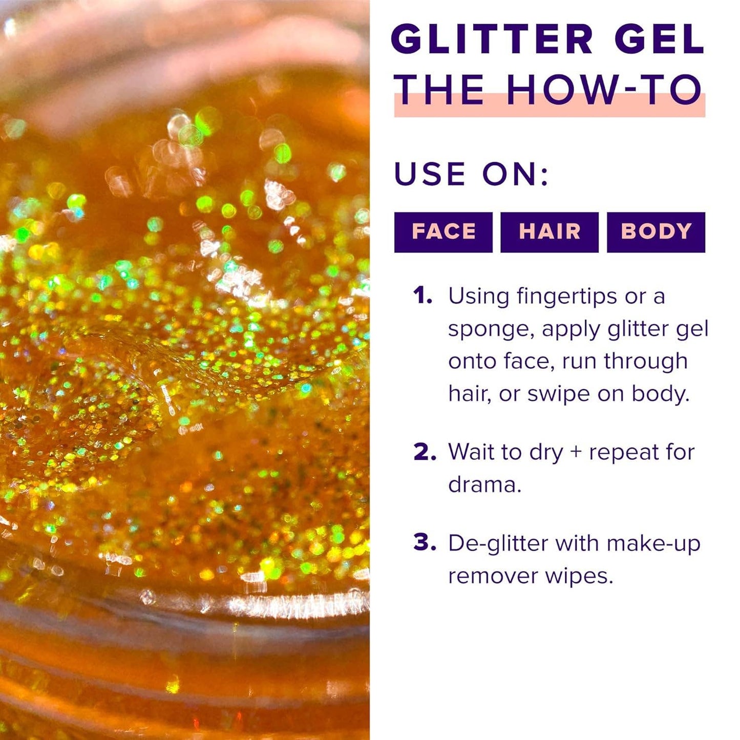Original Glitter Gel - Fire (Orange)