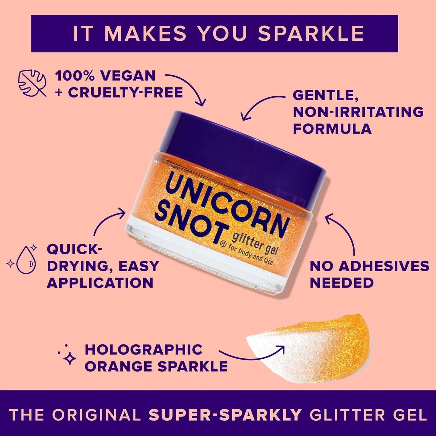 Original Glitter Gel - Fire (Orange)