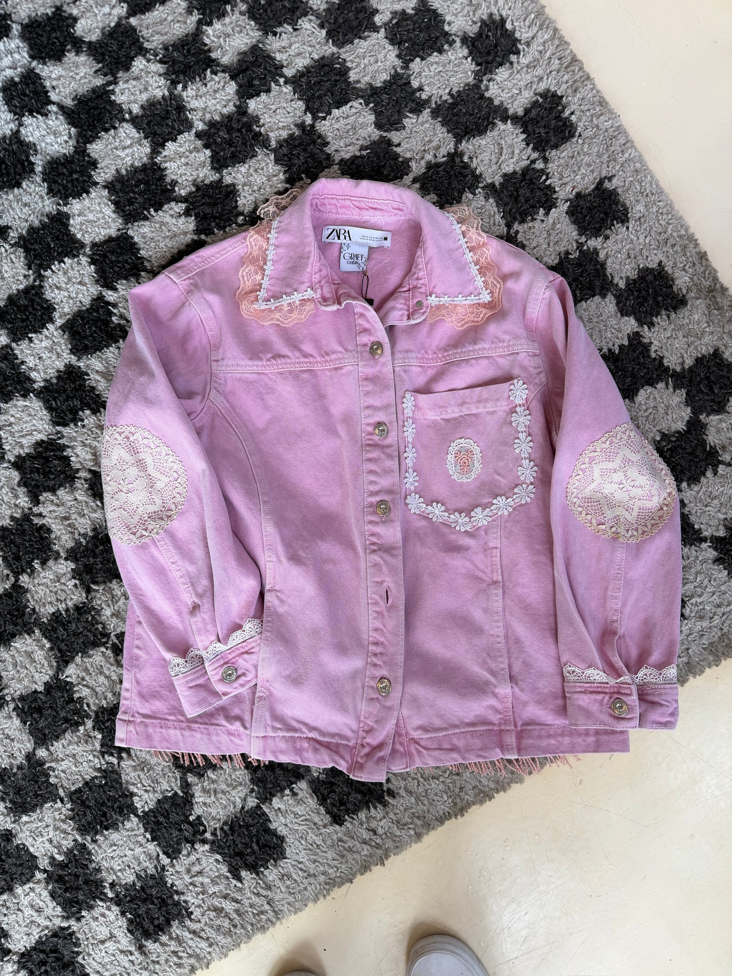 Cotton Candy Niagara Jacket w/ Pillow Case Back Panel