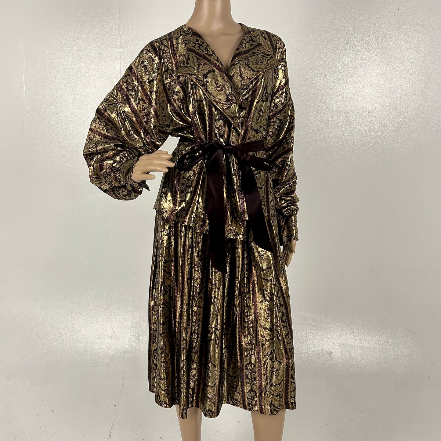 1970s Calvin Klein Silk/Poly Blend 2-Piece Set