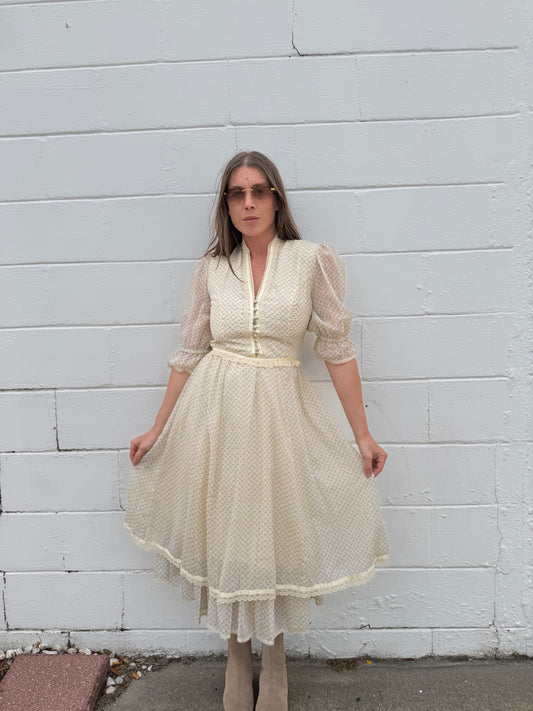 70s Gunne Sax Prairie Dress