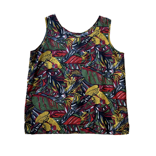 Colorful Jungle Silk Tank