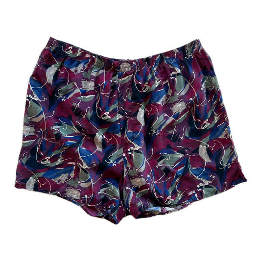Silk Burgandy Boxers