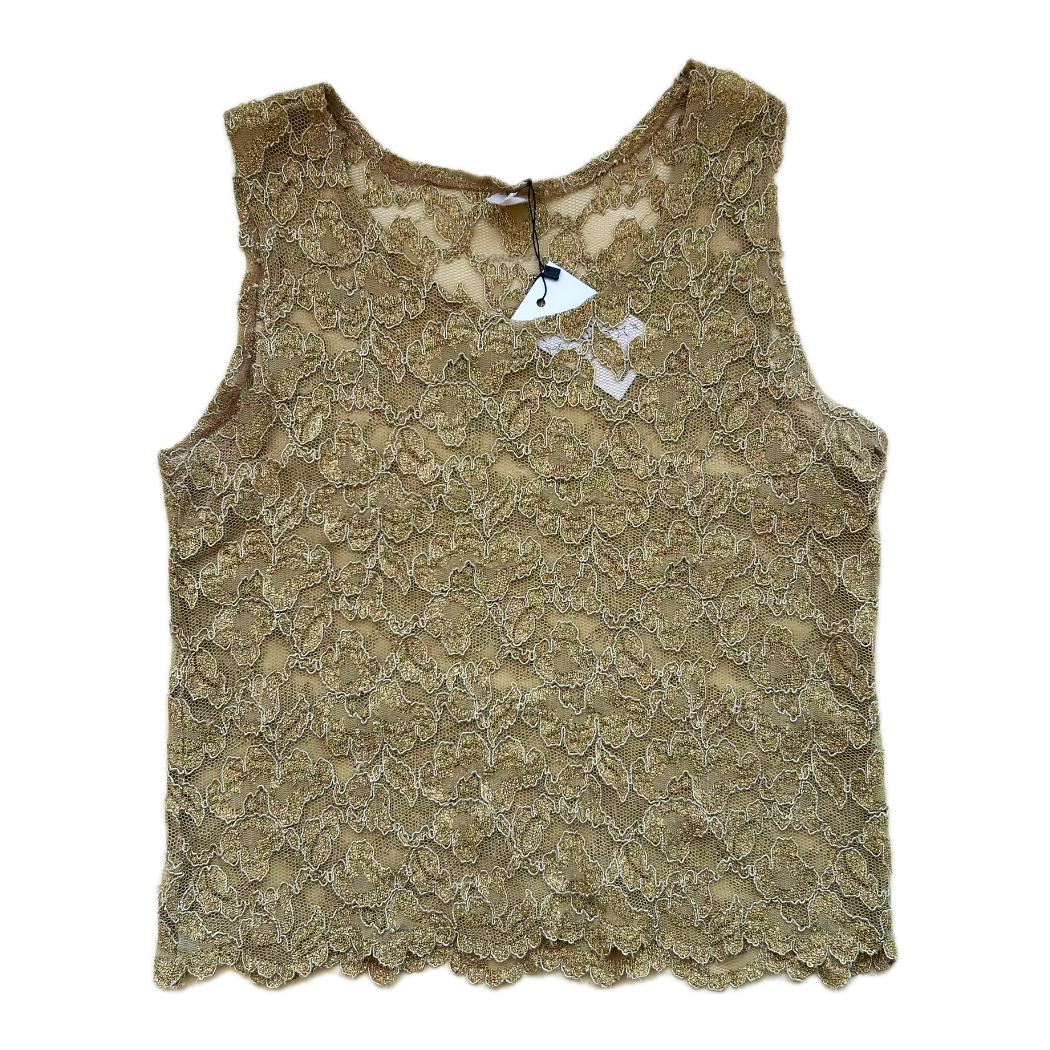 Stretch Gold Lace Tank