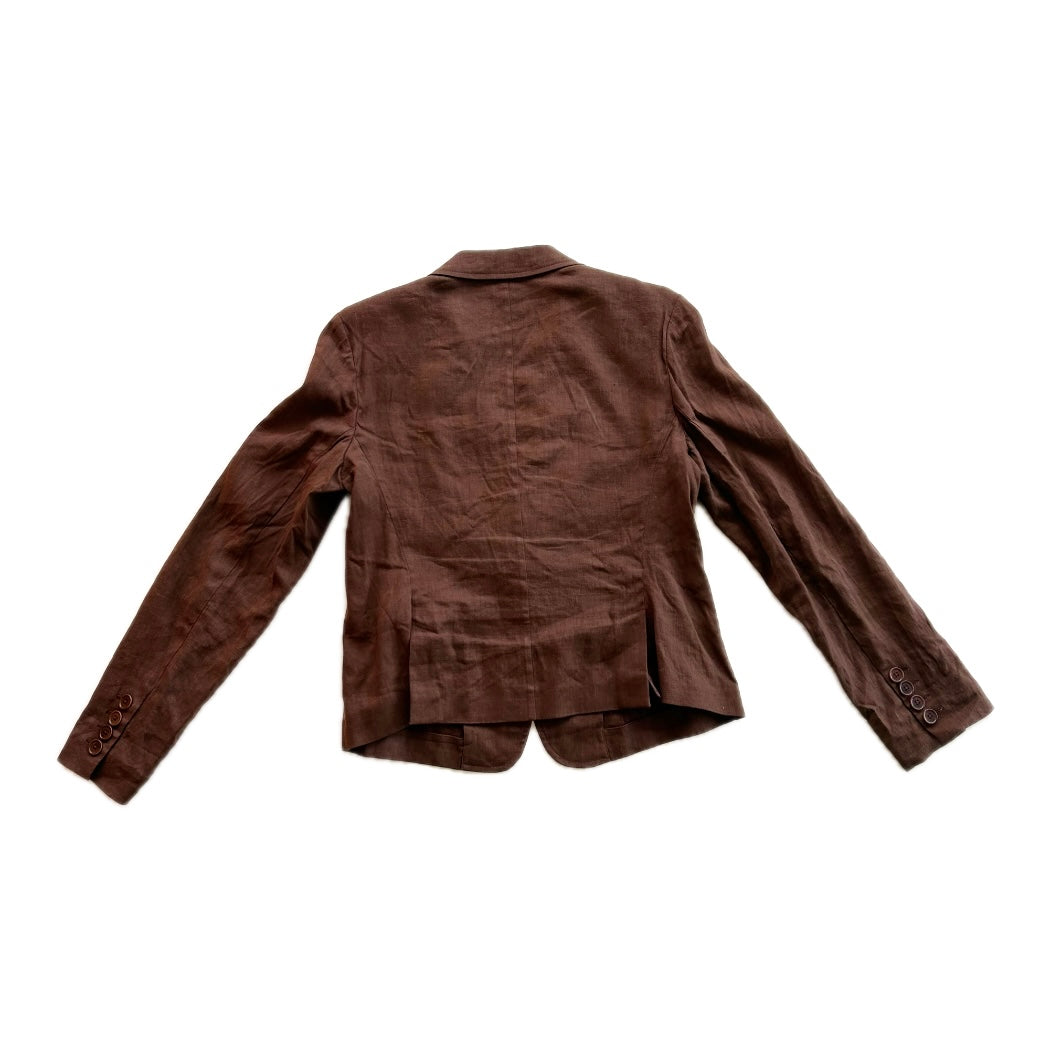 DKNY Brown Linen Blazer