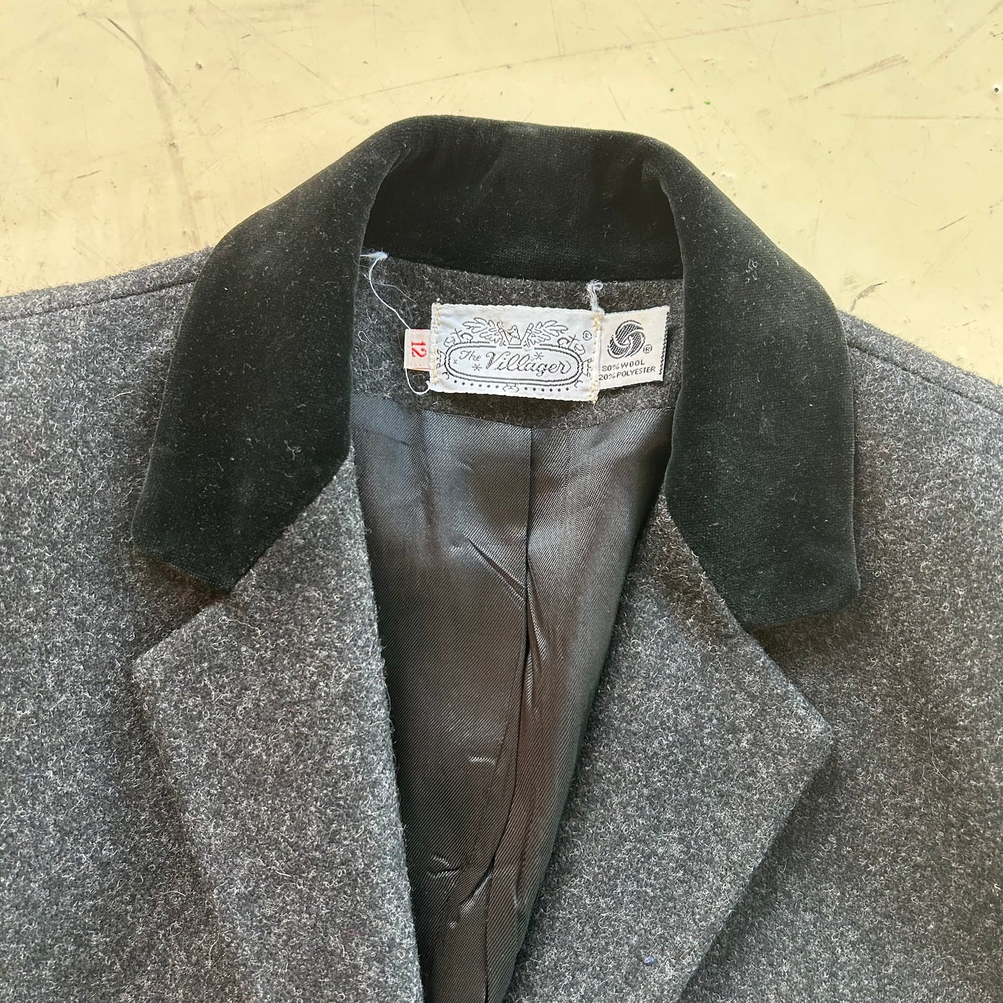 Dapper Wool Jacket w/ Velvet Collar