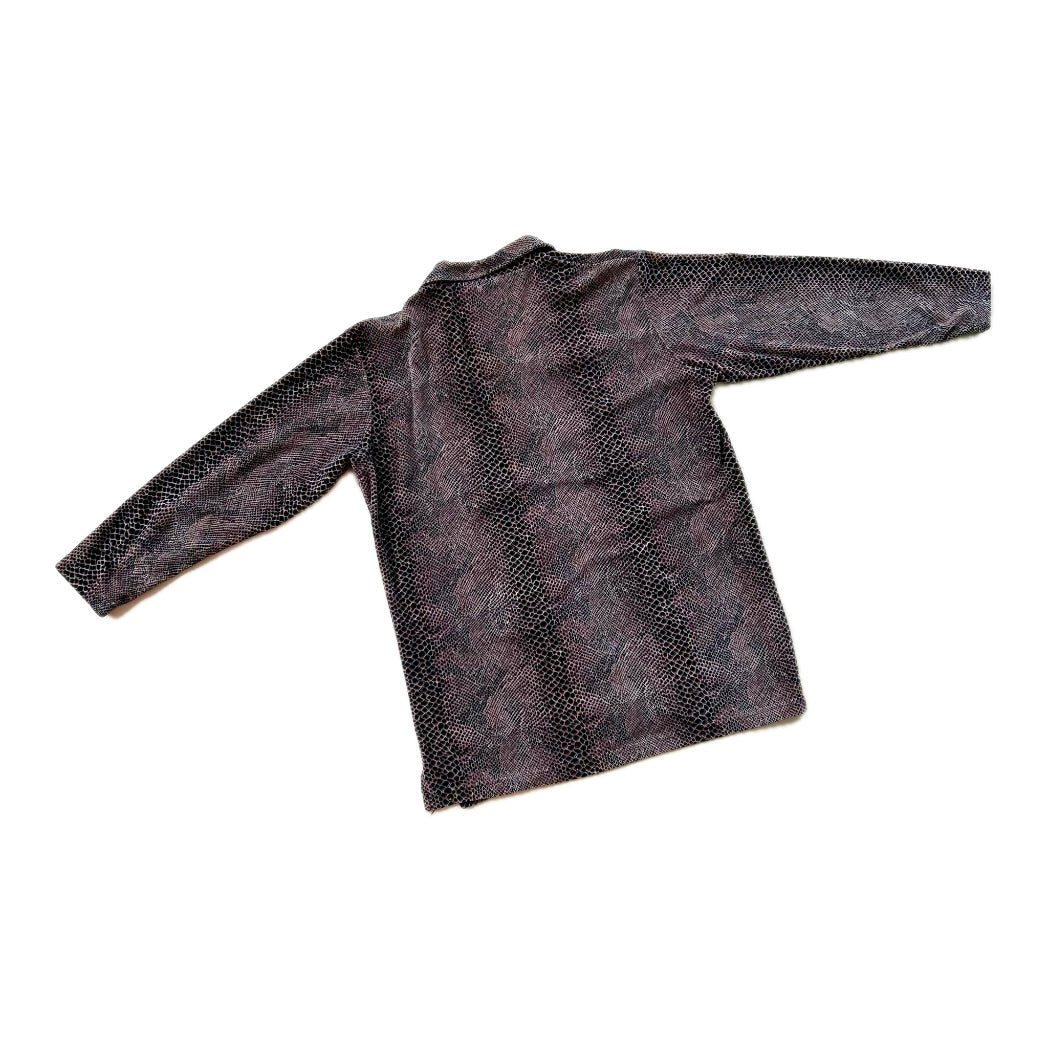 Velvet Snakeskin Buttondown