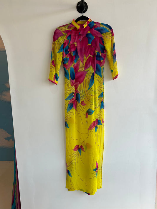 Mandarin Collar Festy Tunic (Yellow)