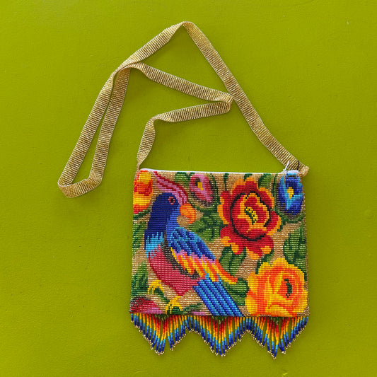 Beaded Bird Bag