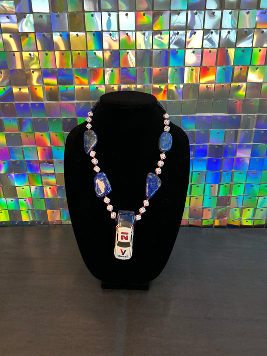 1983 Valvoline 21 RWB Lapis + Dice Necklace