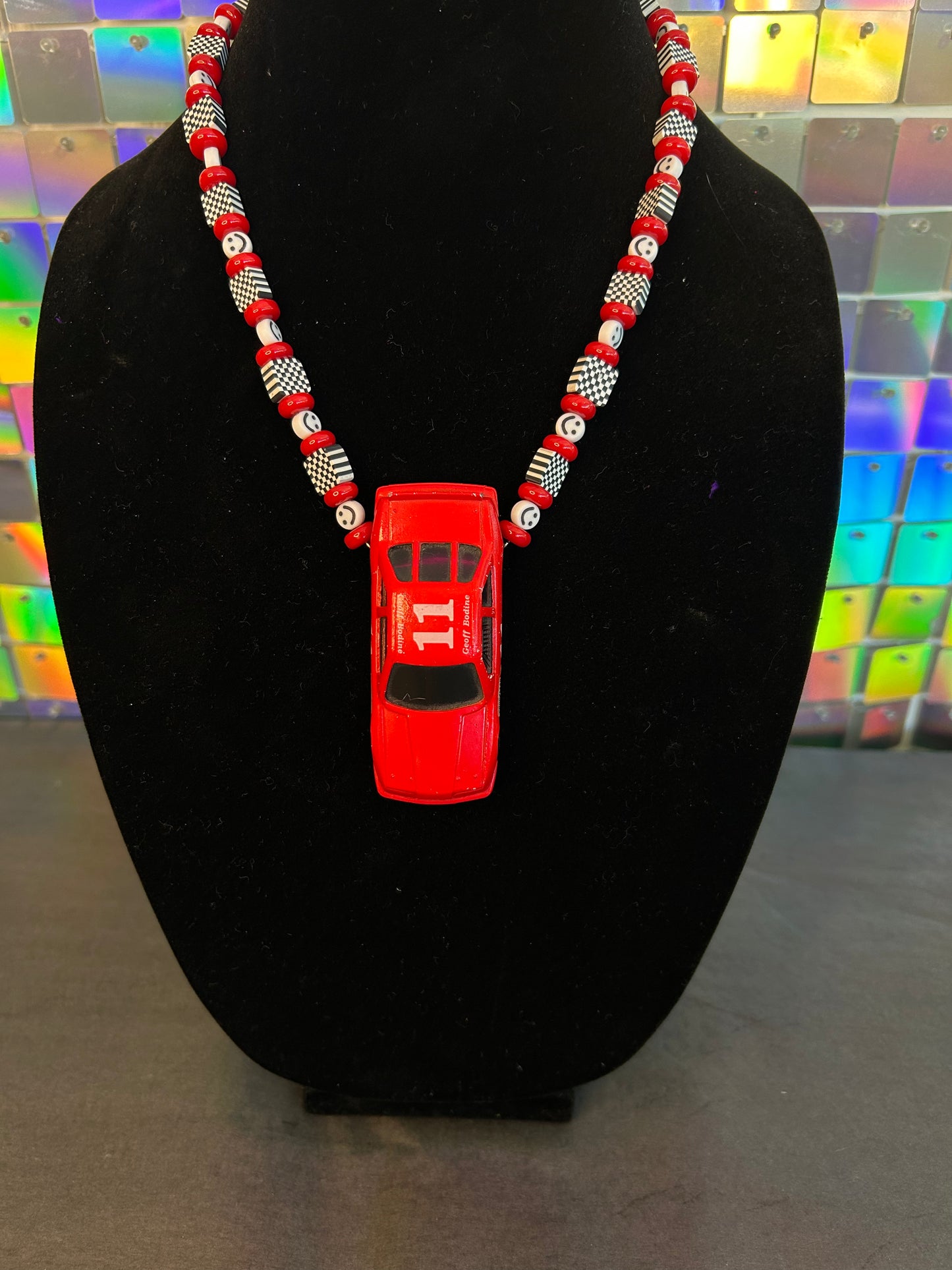1991 Geoff Bodine 11 Hotwheels Necklace