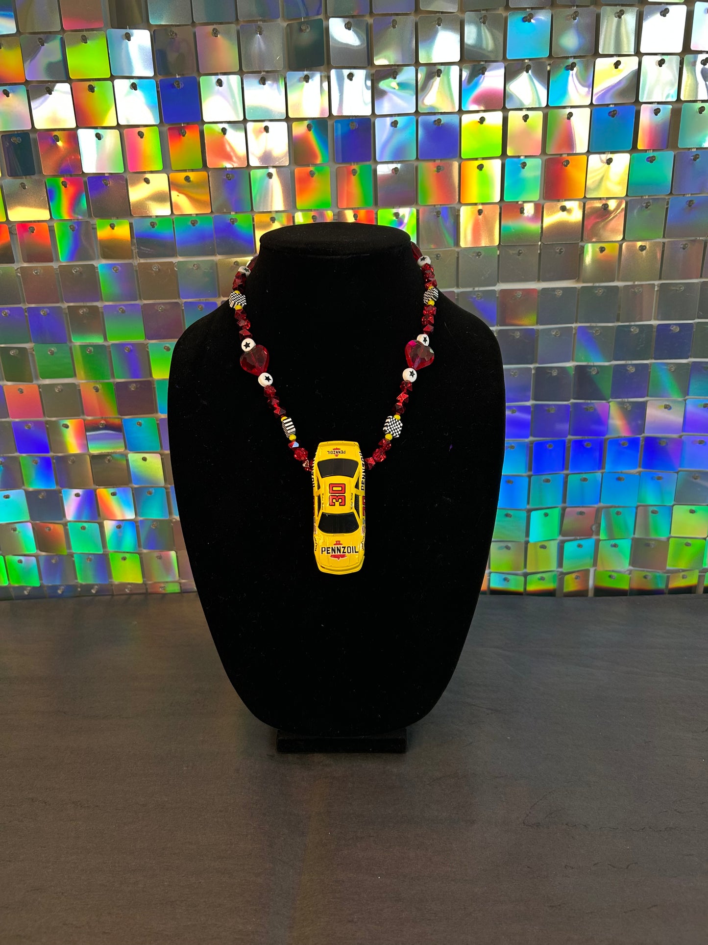 1991 Pennzoil Hot Wheels Necklace