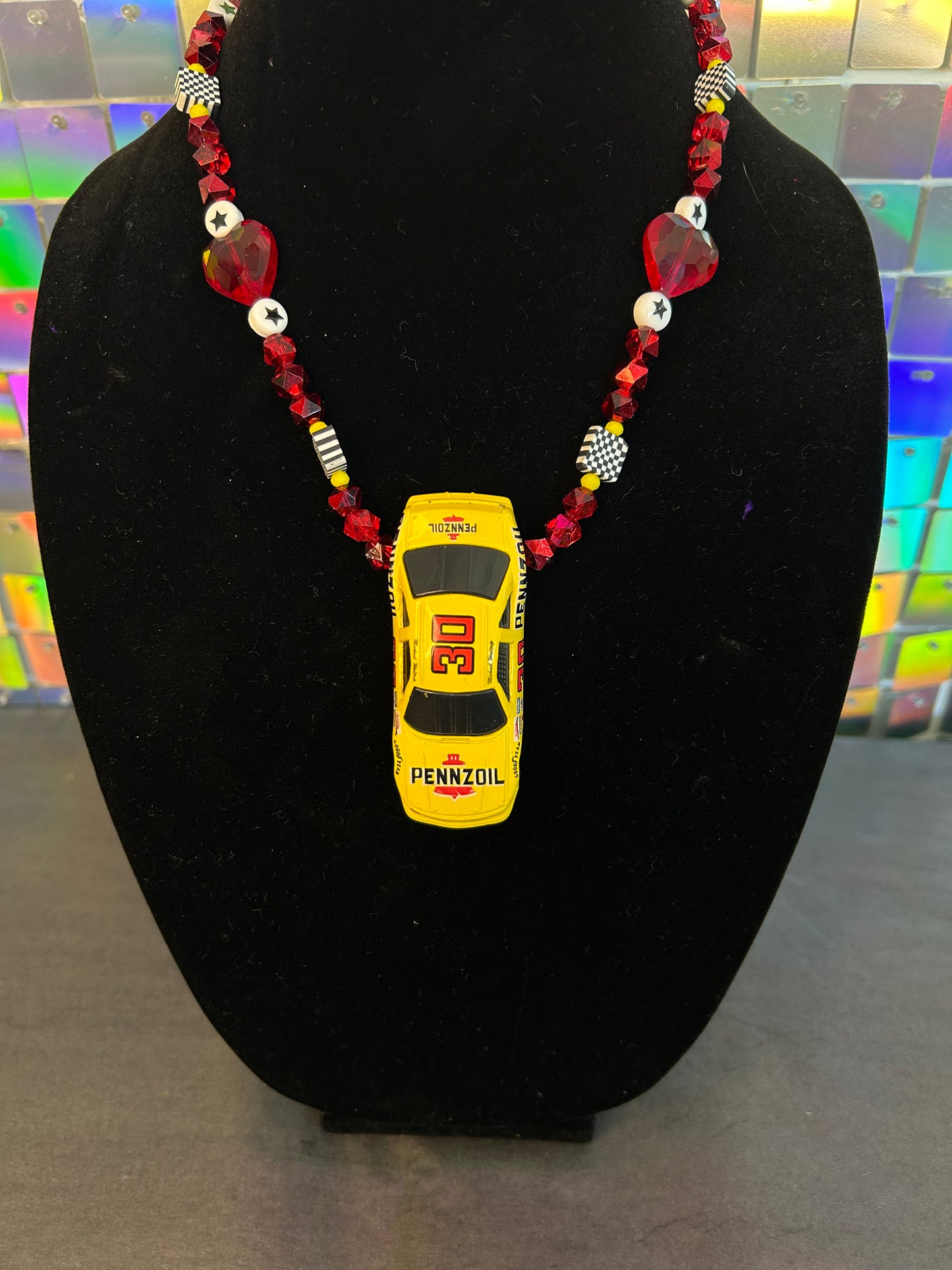 1991 Pennzoil Hot Wheels Necklace