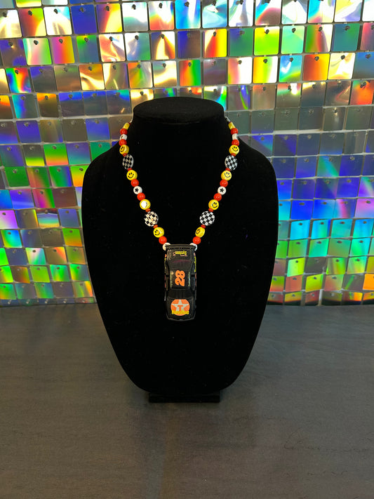 1991 Texaco System 28 Hot Wheels Necklace