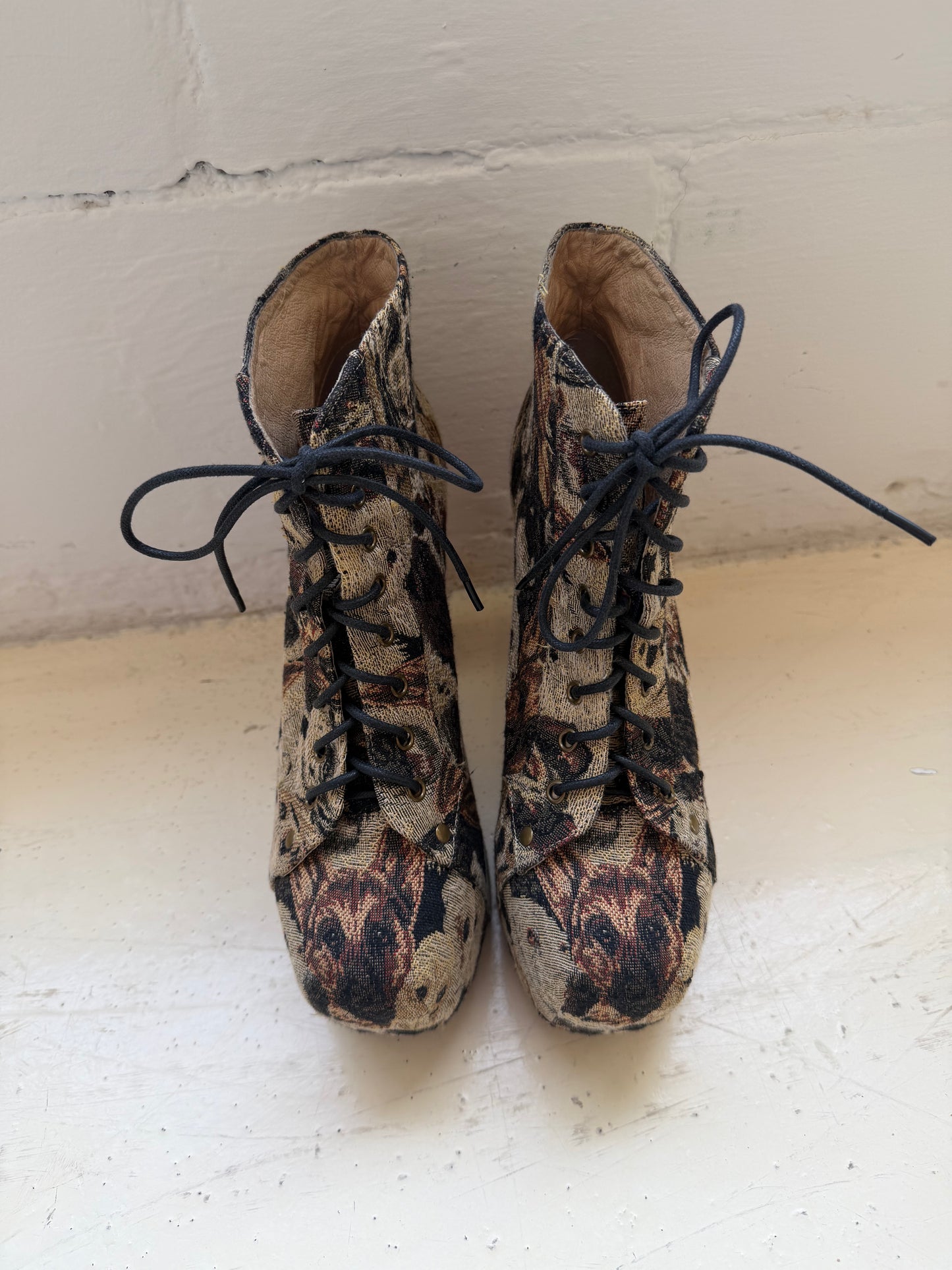 Jeffrey Campbell Dog Tapestry Shoes