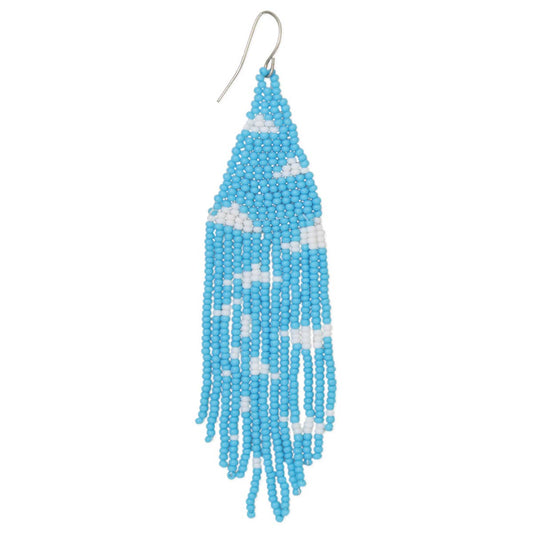 Cloud Seed Bead Earrings