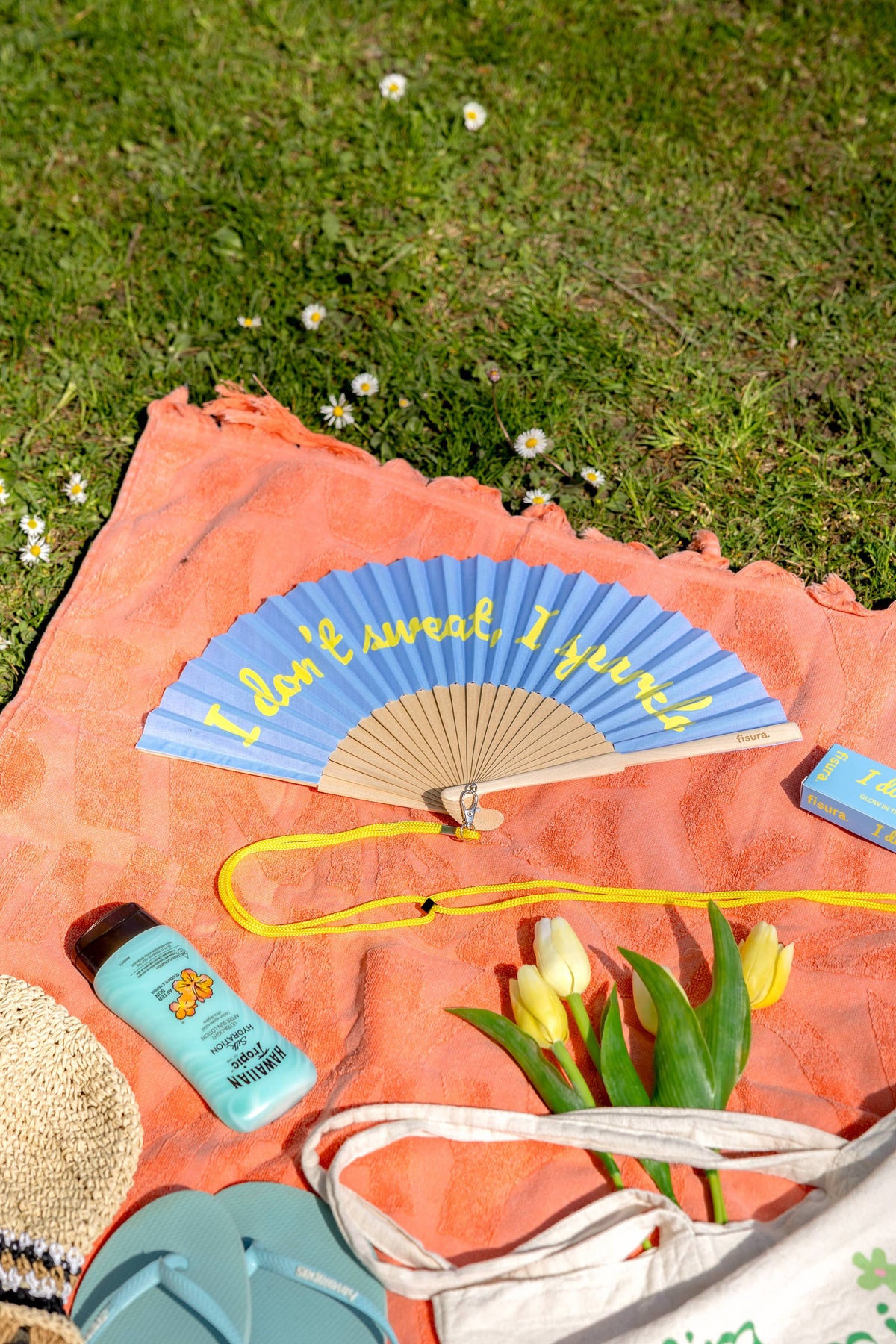 I Don't Sweat, I Sparkle Hand Fan