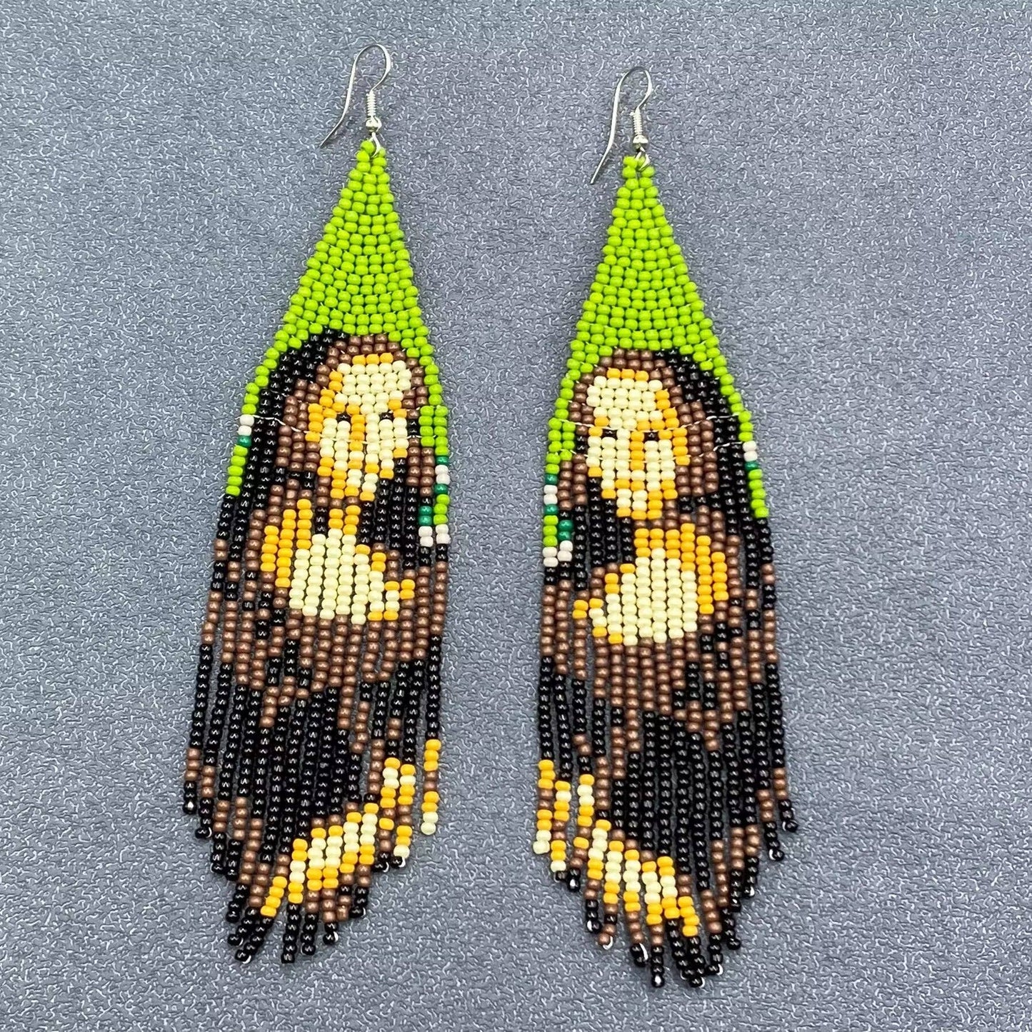 Mona Lisa beaded earrings
