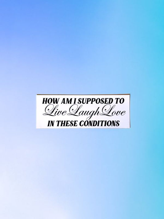 Live Laugh Love Bumper Magnet