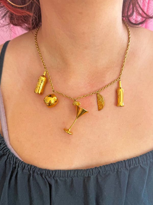 Martini Charm Necklace