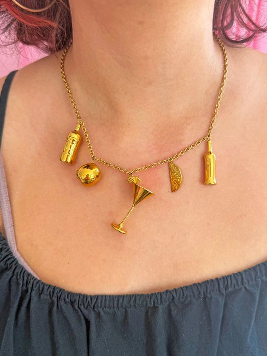 Martini Charm Necklace