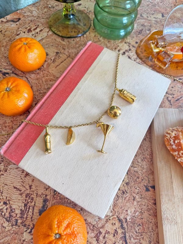 Martini Charm Necklace