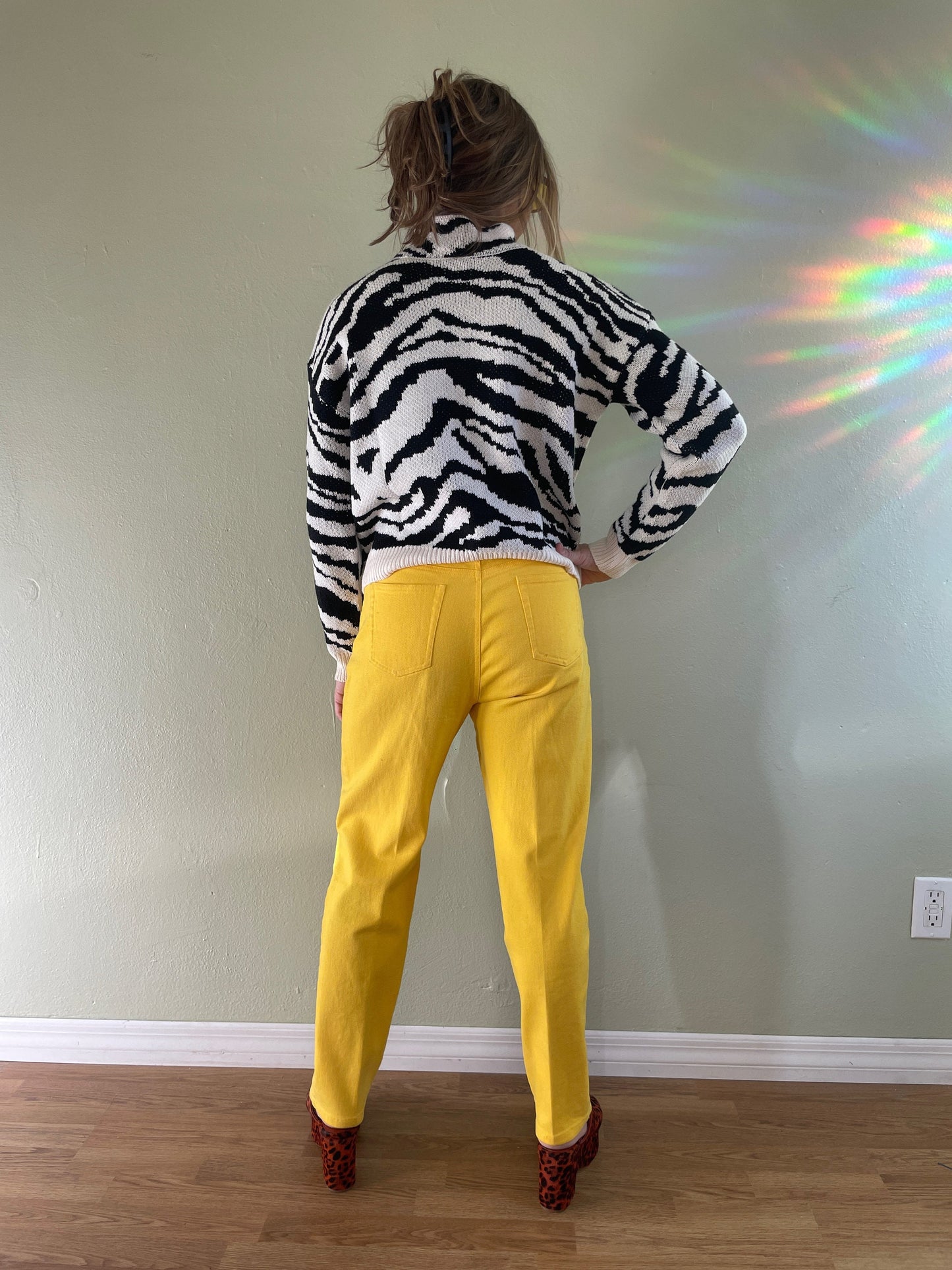 Polo Ralph Lauren Mustard Yellow Mom Jeans