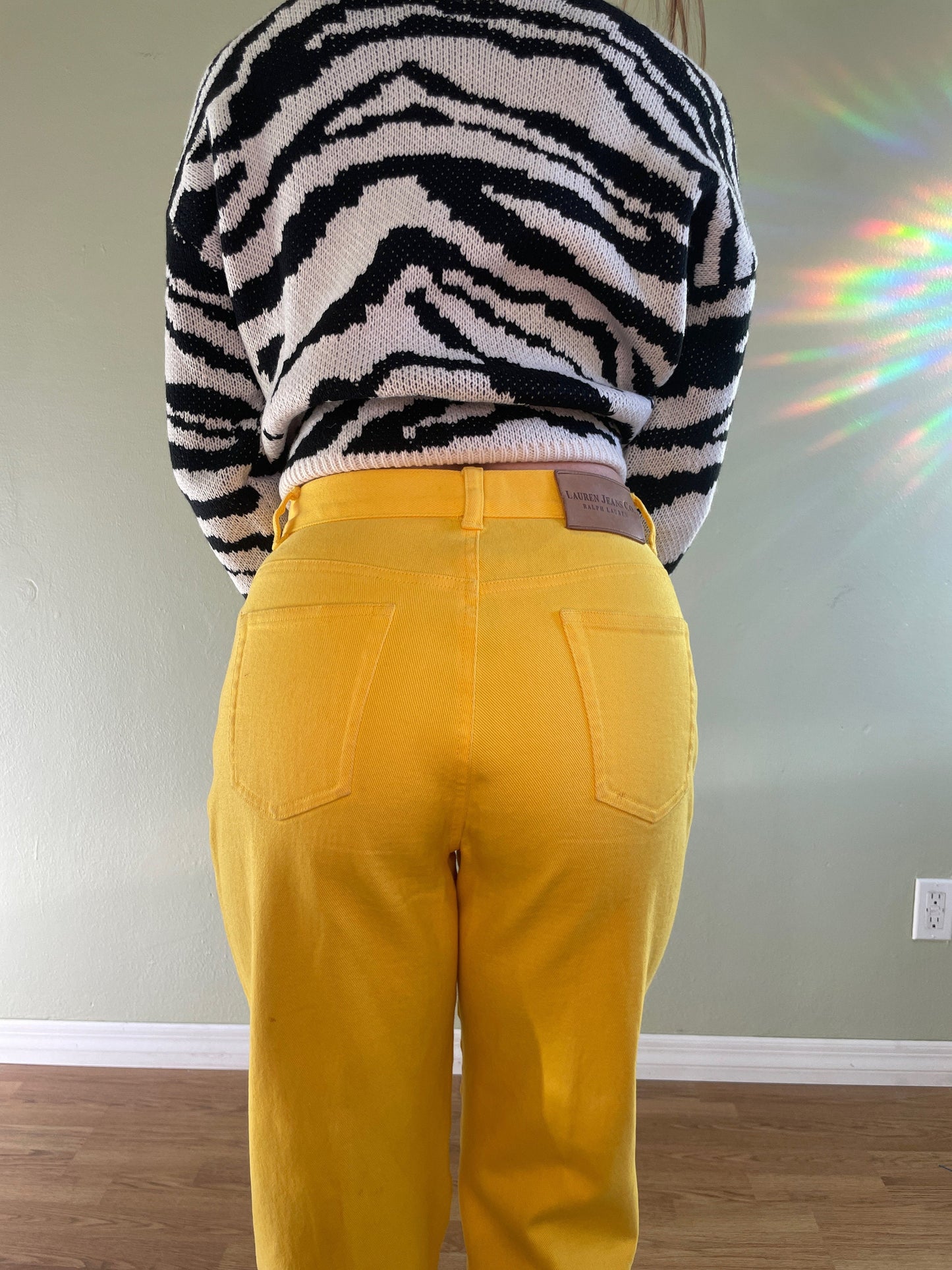 Polo Ralph Lauren Mustard Yellow Mom Jeans