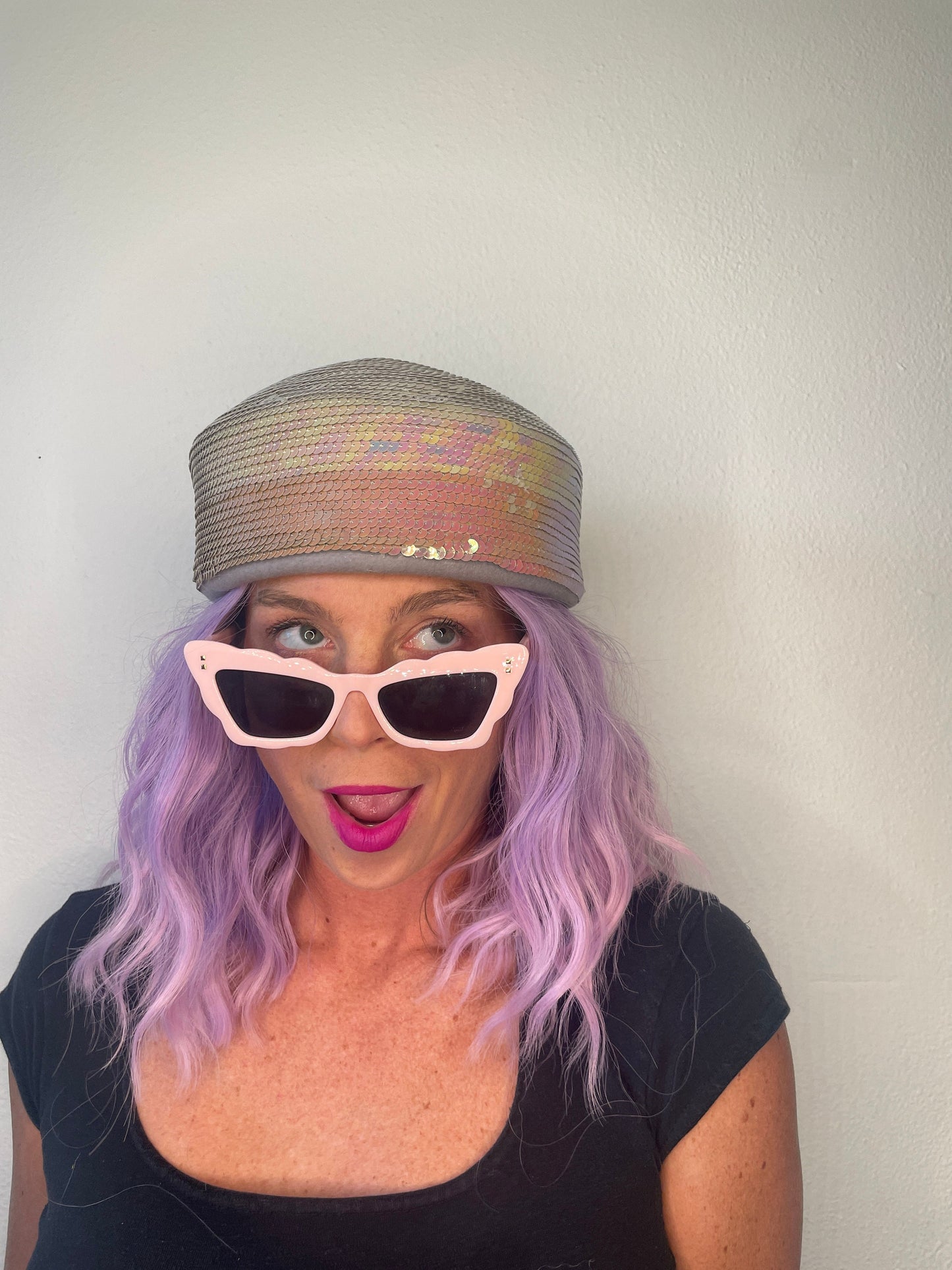 Pastel Princess Pillbox Hat